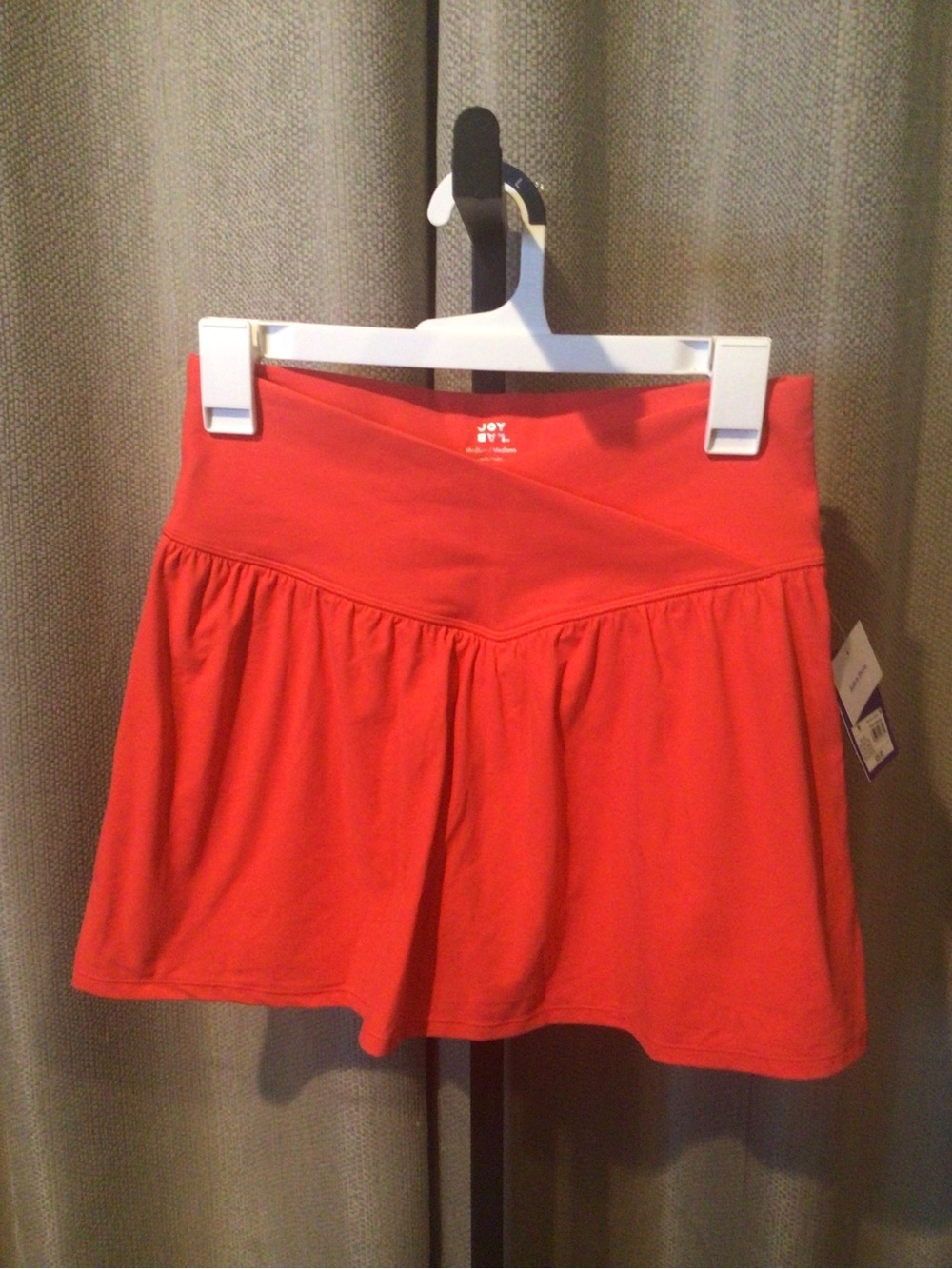 NWT JoyLab Coral-Red Crossover Waist Athletic Skort M